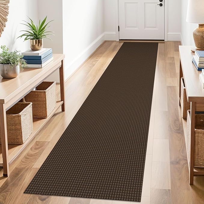 KOZYFLY Runners for Hallways 2x10 ft Washable Kitchen Runner Non Slip Rubber by KOZYFLY