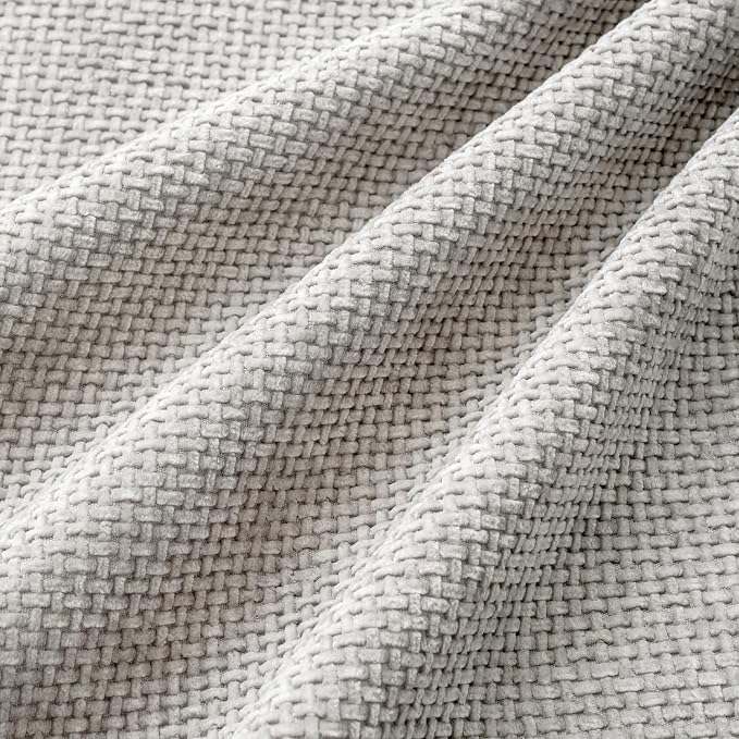 MIULEE Pack of 4 Couch Throw Pillow Covers 18x18 Inch Light Gray Soft - Image 3