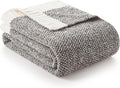 Snuggle Sac Grey Throw, Super Soft Warm Oversized Fuzzy Plush Blanket, Dark Grey by SnuggleSac