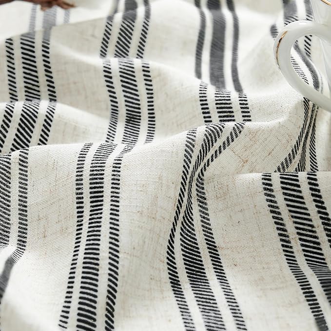 jinchan Linen Striped Valance Window Treatment - Image 6