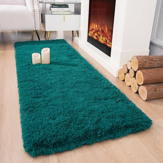 Chicrug Soft Runner Rug for Bedroom Living Room Plush Fluffy Rug 2x6 Feet - Image 2