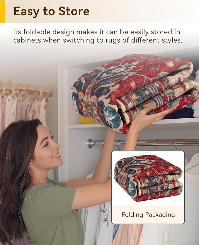 RELEANY Washable Area Rug, Runner 2'x5', Water Repellent, Pet Friendly - Image 7