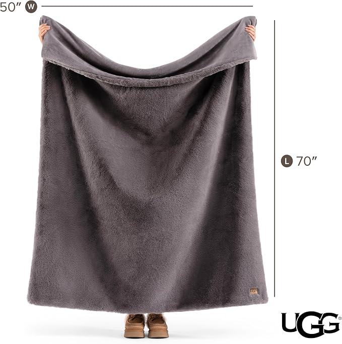 UGG Euphoria Faux Fur Throw Blanket, Oversized Soft Throw - Image 8