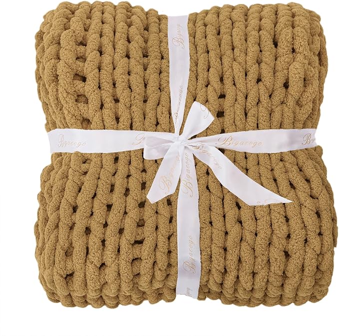 Bigacogo Chunky Knit Throw Blanket - Image 7