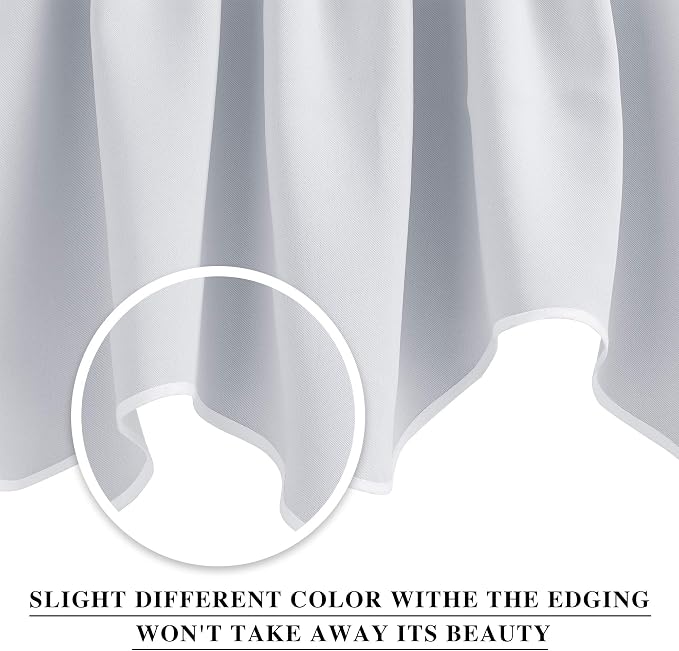 NICETOWN Blackout Valances for Windows, Farmhouse Style Rod Pocket Thermal - Image 3