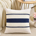 Fancy Homi Set of 1 Navy Blue Decorative Throw Pillow Covers 16x16 Inch by Fancy+Homi