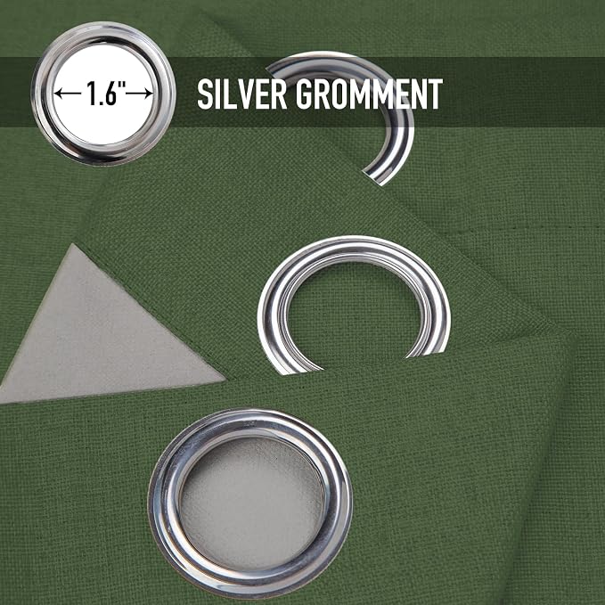 100% Blackout Shield Linen Blackout Curtains - Image 5