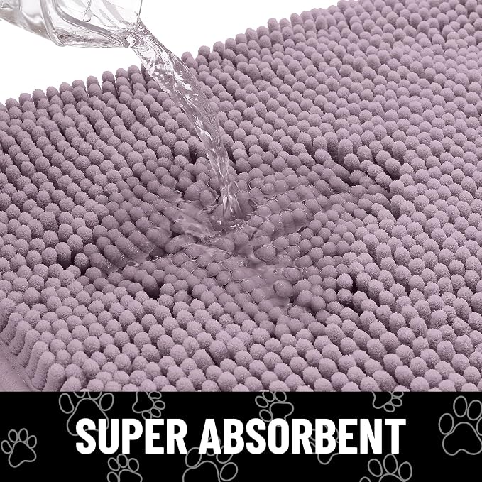 Smiry Dog Door Mat for Muddy Paws, Absorbent Dirt Trapper Non Slip Quick Dry - Image 5