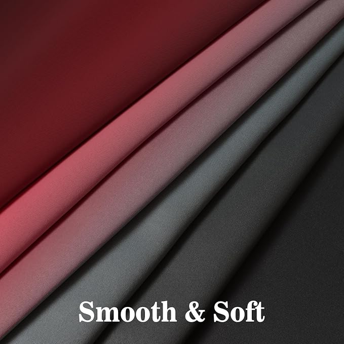 Yakamok Blackout Ombre Burgundy and Black Curtains - Image 6
