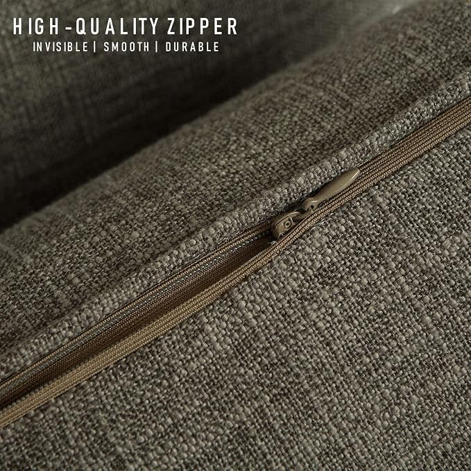 HPUK Linen Throw Pillow Covers Pack of 2, 20x20 Inch Accent Cushion Covers - Image 5