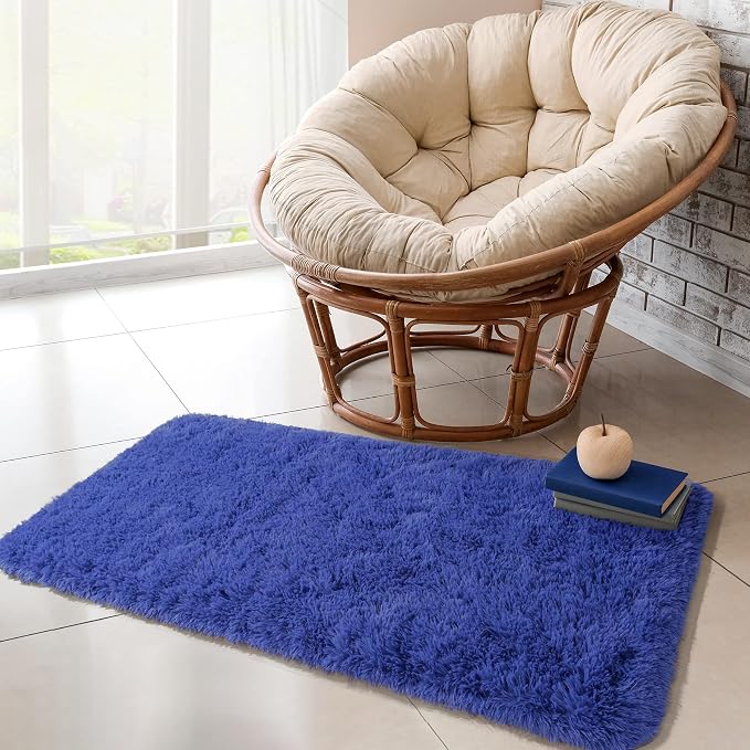 Chicrug Soft Runner Rug for Bedroom Living Room Plush Fluffy Rug 2x4 Feet - Image 5