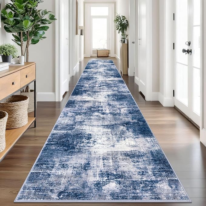 IOHOUZE Abstract Runner Rug 3x18 Ft Washable Runners by iOhouze