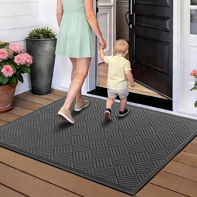 Front Door Mat, Heavy Duty Waterproof Doormat 73"x46", Stain Fade Resistant - Image 9