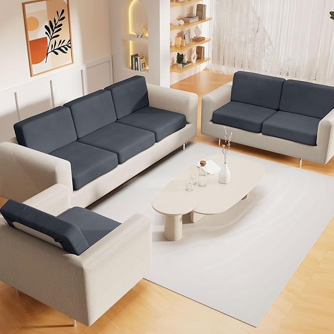 hyha Waterproof Couch Cushion Covers, Washable Sofa Cushion Slipcovers - Image 2