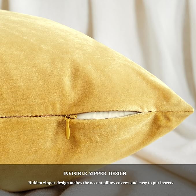 GIGIZAZA Decorative Couch Throw Pillow Covers, Pillow Cases Velvet Pillow Covers - Image 5