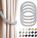 NICEEC 4 Pack Strong Magnetic Curtain Tiebacks Modern Simple Style Drape Tie by NICEEC