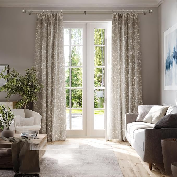 Lootkell Modern Brushed Nickel Curtain Rods - Image 3