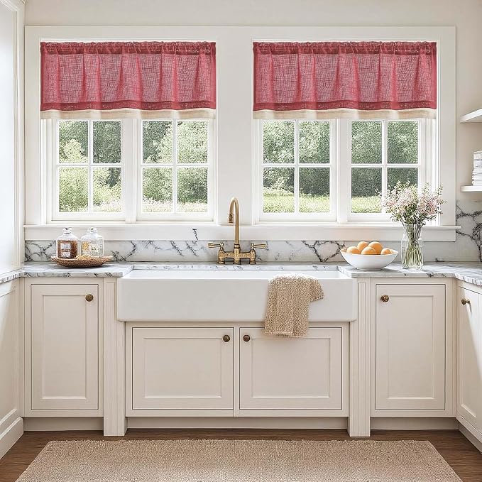jinchan Linen Farmhouse Valances - Image 3