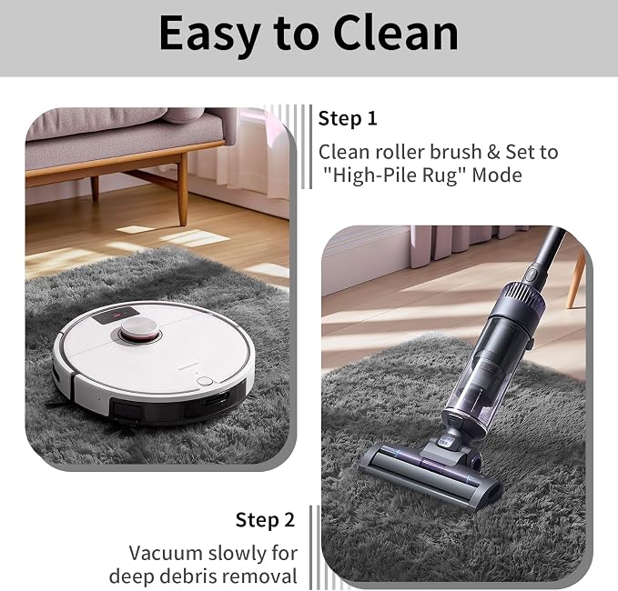 Ophanie 7x9 Area Rugs, Upgrade Non-Slip Fluffy Soft Rugs - Image 6