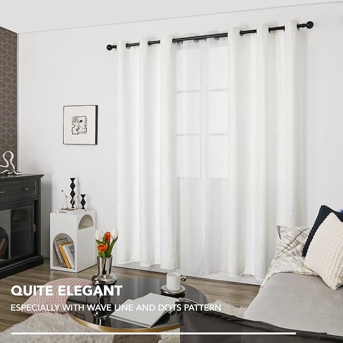 Deconovo Room Darkening Curtains, 38 x 90 Inch Drape - Image 7