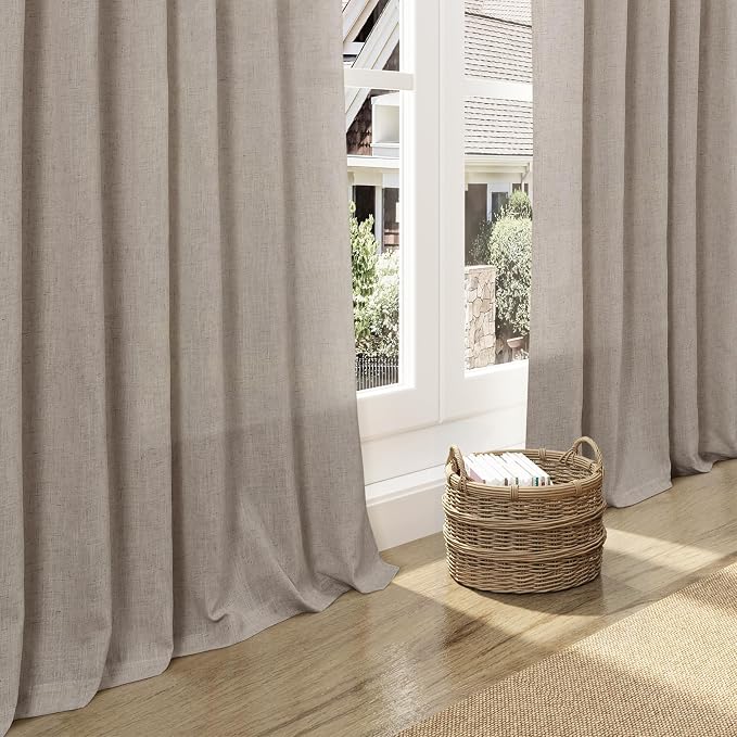 Nanspring Ecru Curtains 102 Inches Long - Image 5