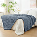 Bigacogo Chunky Knit Throw Blanket by Bigacogo