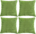 Fancy Homi 4 Packs Boho Lime Green Decorative Throw Pillow Covers 20x20 Inch by Fancy+Homi