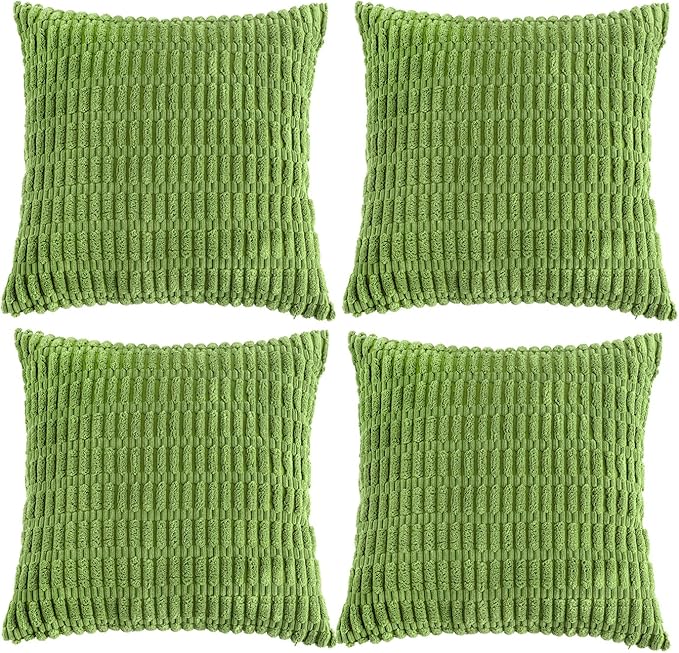 Fancy Homi 4 Packs Boho Lime Green Decorative Throw Pillow Covers 16x16 Inch by Fancy+Homi