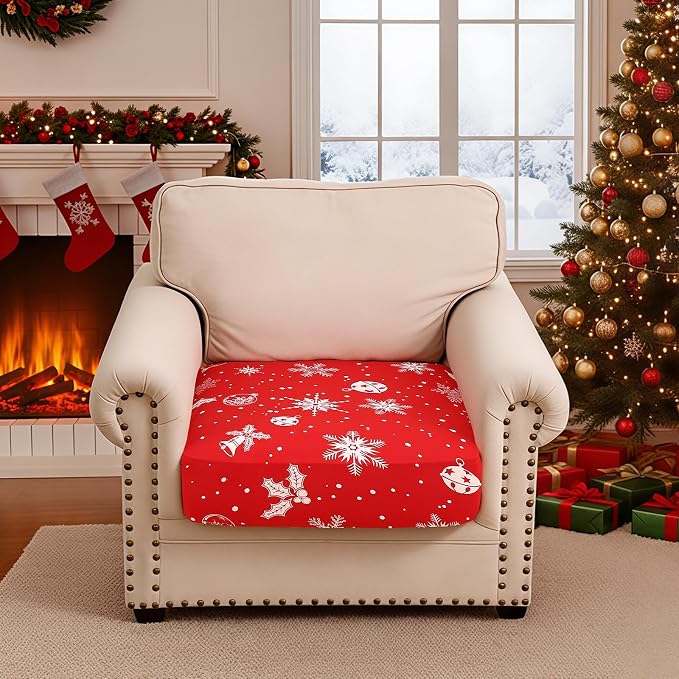Smiry Printed Couch Cushion Covers, Stretch Soft Couch Covers - Image 5