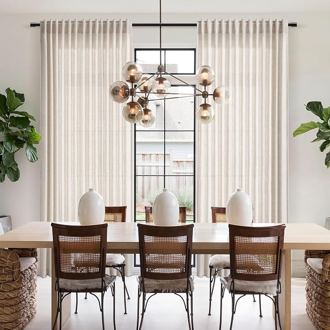 Tan Beige Linen Curtains 90 inch Length - Image 7