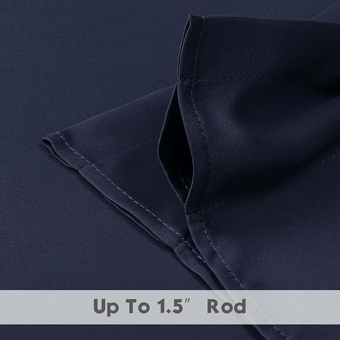 Chyhomenyc Navy Blue Blackout Valances - Image 6