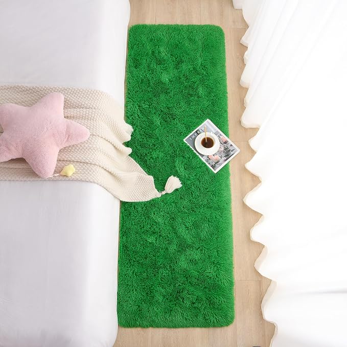 Chicrug Soft Runner Rug for Bedroom Living Room Plush Fluffy Rug 2x6 Feet - Image 5