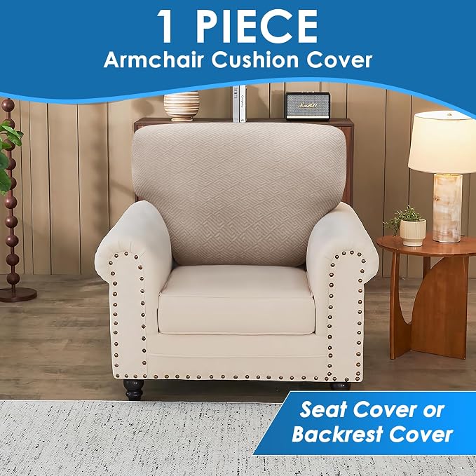 XINEAGE Couch Cushion Covers Seat Cushion Cover Thick Stretch Sofa Slipcovers 1 - Image 4