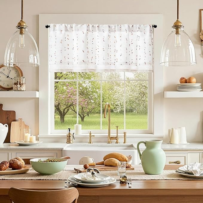 jinchan Kitchen Valance Curtain - Image 4