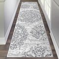 HEBE Hallway Runner Rug 2'x8' Washable Vintage Distressed Area Rugs Non Slip by HEBE