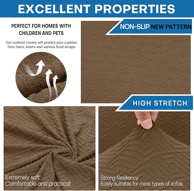 XINEAGE New 4 Pieces Couch Covers - Image 3