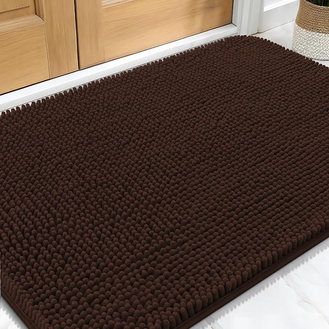 OLANLY Dog Door Mat for Muddy Paws 34x21, Absorbs Moisture and Dirt, Absorbent by OLANLY