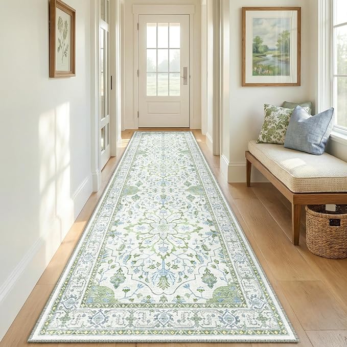 RELEANY Area Rugs 2'x8' Runner Rug Non Slip Washable - Image 2