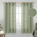 LAMIT Sheer Linen Curtains 63 inches Long by LAMIT