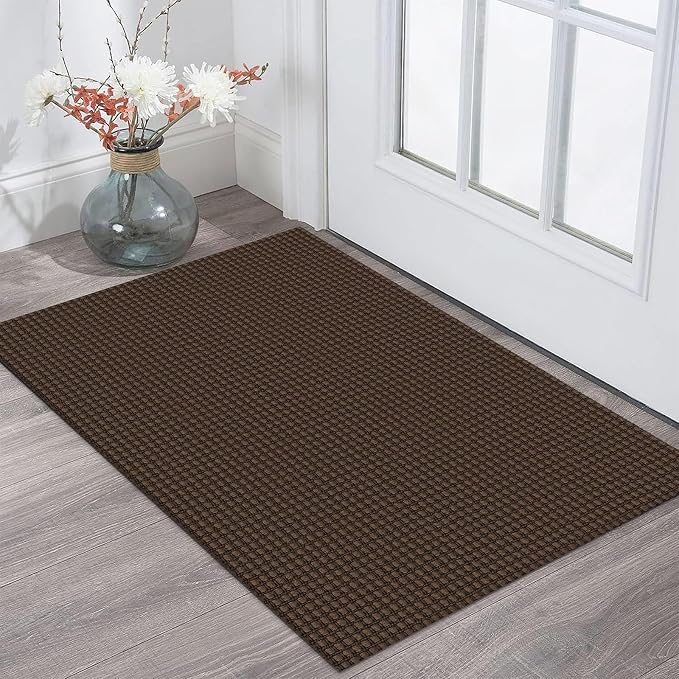 KOZYFLY Indoor Door Mat 2x3 ft Small Area Rugs Washable Front Door Mat Non Slip by KOZYFLY
