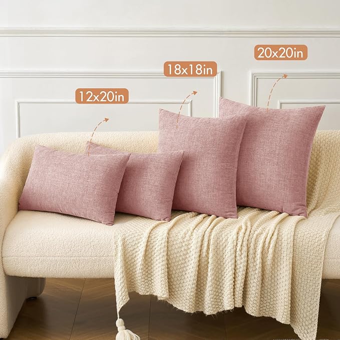 MIULEE Pack of 2 Couch Valentines Throw Pillow Covers 20x20 Inch Soft Spring - Image 4