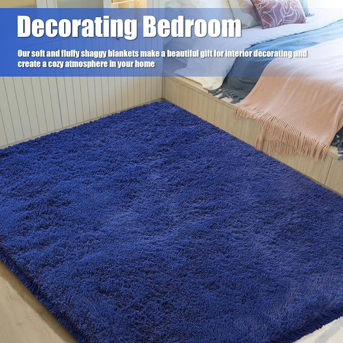 Ultra Soft Fluffy Area Rugs for Bedroom Living Room 10x14, Nursery Rug - Image 7