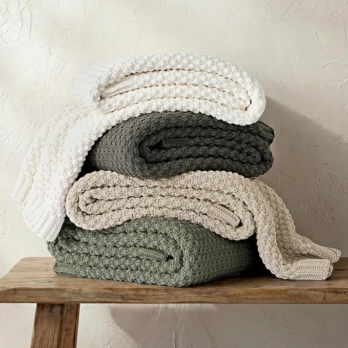 EVERGRACEHOME Chunky Chenille Knit Throw Blanket - Image 9