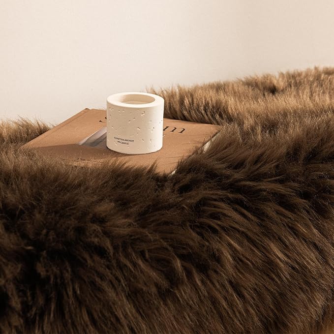 Ashler Faux Fur Rug, Fluffy Shaggy Area Rug Ultra Soft 2 x 6 Feet Sheepskin Fur - Image 3