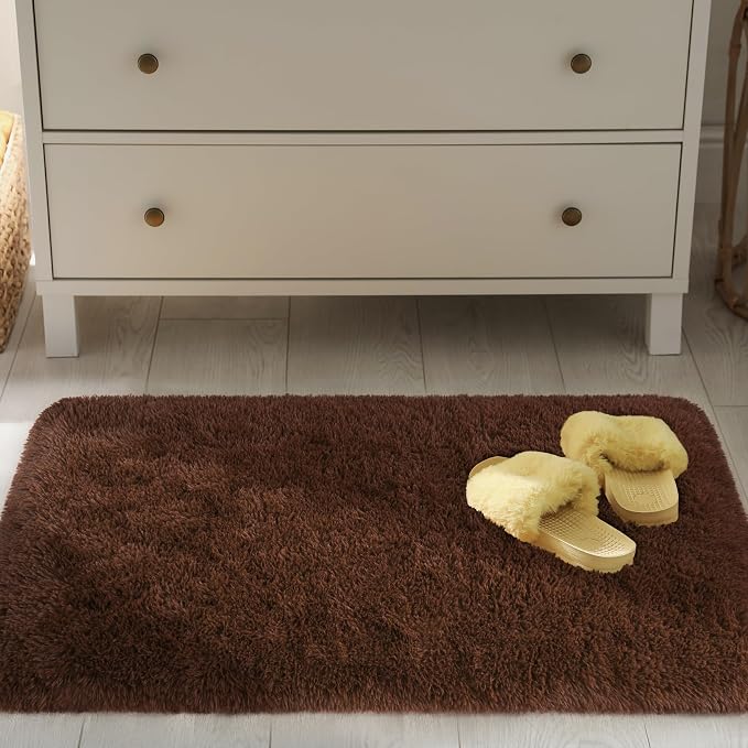 Chicrug Soft Runner Rug for Bedroom Living Room Plush Fluffy Rugs 2x4 Feet - Image 6