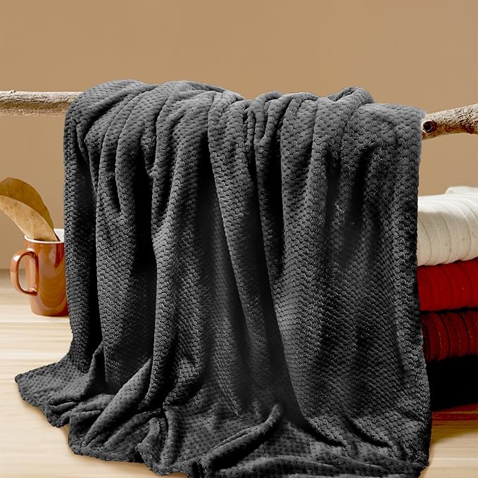 4 Pack Fleece Throw Blankets 50x60 Inches - Image 9