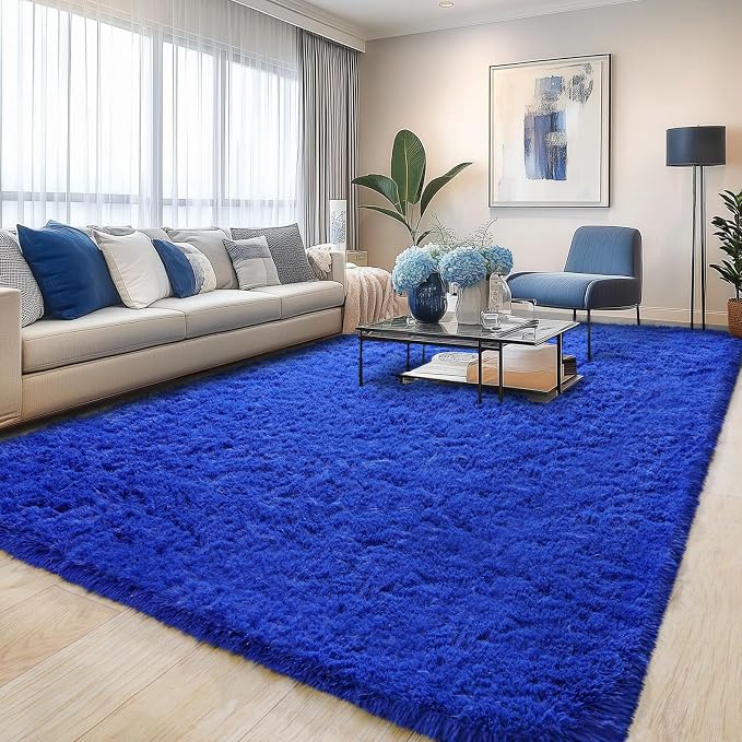 Pionblank Large Rug for Living Room 6x9 Feet, Modern Soft Shag Area Rug by PIONBLANK