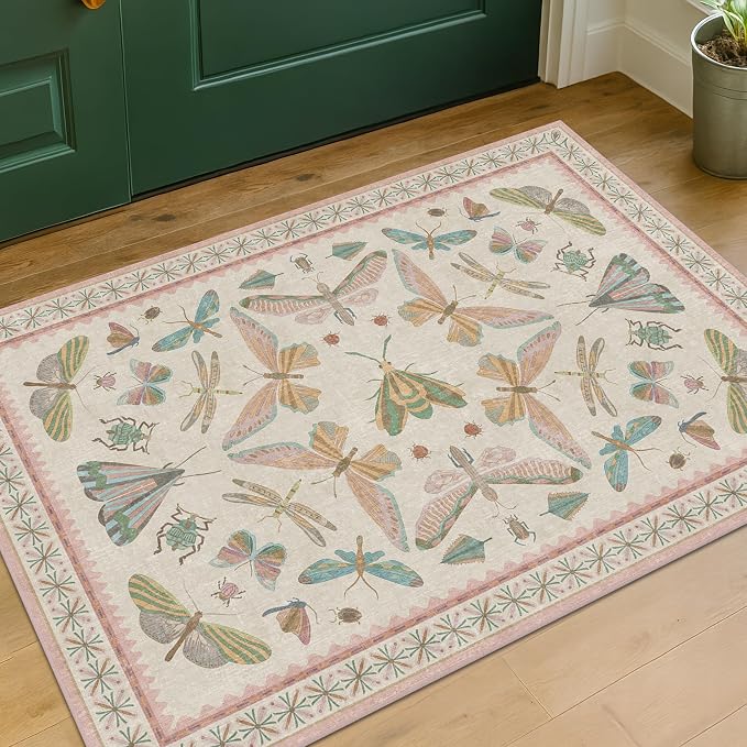Hazo Haus Light Pink Washable Bathroom Rug - Image 6