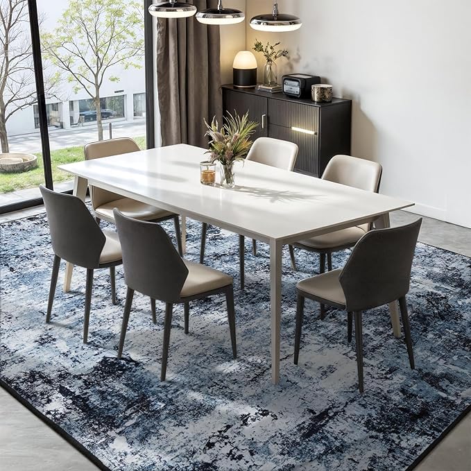 Rugflix 6x9 Area Rugs for Living Room, Washable Large Rug Stain-Resistant Low - Image 3