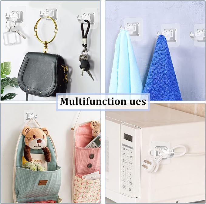 Codoule Self Adhesive No Drill Adjustable Curtain Rod Holder Hooks Brackets - Image 7